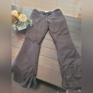 Women's PWDR Room Black Flared Snow Pants - Size LARGE
